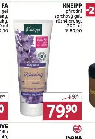 Rossmann Kneipp přírodní sprchový gel nabídka