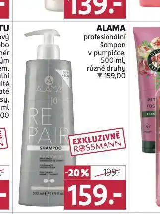 Rossmann Alama profesionální šampon nabídka