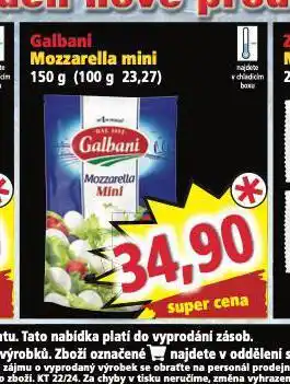 Norma Galbani mozzarella mini nabídka