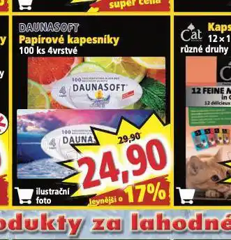 Norma Daunasoft papírové kapesníky nabídka