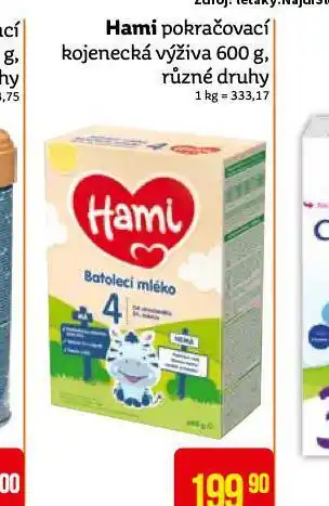 Teta Hami pokračovací kojenecká výživa nabídka