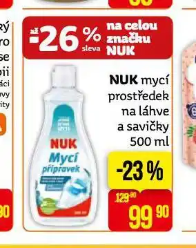 Teta Nuk mycí prostředek na lahve a savičky nabídka