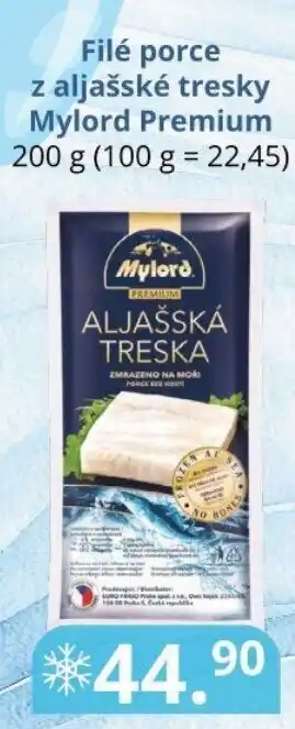 Potraviny CZ Filé porce z aljašské tresky Mylord Premium nabídka