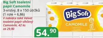 Potraviny CZ Big Soft toaletní papír Camomile nabídka