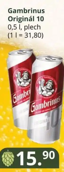 Potraviny CZ Gambrinus Originál 10 0,5 L nabídka