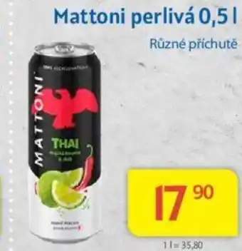 Kubík potraviny Mattoni perlivá 0,5L nabídka