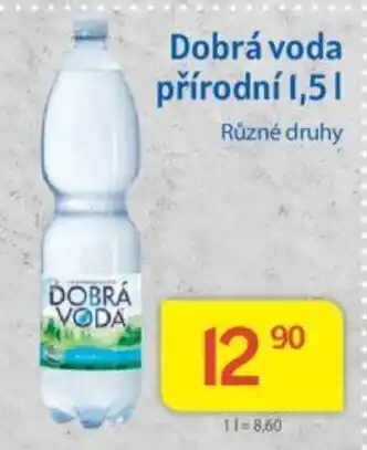 Kubík potraviny Dobrá voda přírodní 1,5L nabídka