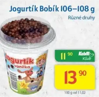 Kubík potraviny Jogurtík Bobík 106-108 g nabídka