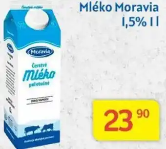 Kubík potraviny Mléko Moravia 1,5% 1L nabídka