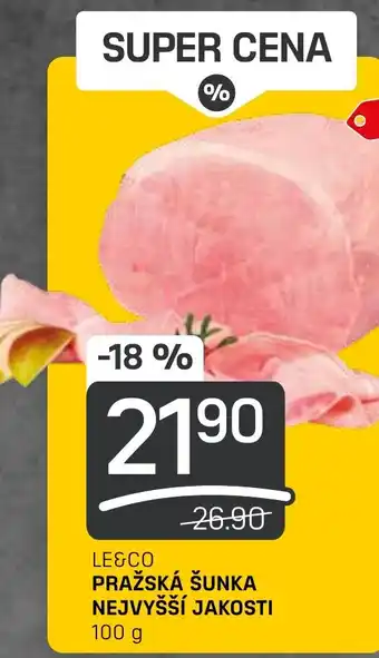 Flop LE&CO PRAŽSKÁ ŠUNKA NEJVYŠŠÍ JAKOSTI nabídka