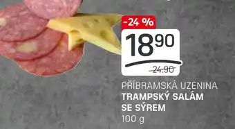 Flop PŘÍBRAMSKÁ UZENINA TRAMPSKÝ SALÁM SE SÝREM nabídka