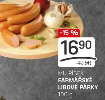 Flop MU PÍSEK FARMÁŘSKÉ LIBOVÉ PÁRKY nabídka