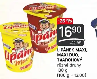 Flop LIPÁNEK MAXI, MAXI DUO, TVAROHOVÝ nabídka