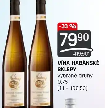 Flop VÍNA HABÁNSKÉ SKLEPY 0.75L nabídka
