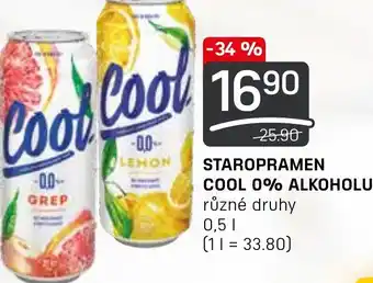 Flop STAROPRAMEN COOL 0% ALKOHOLU 0.5L nabídka