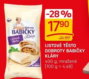 Flop LISTOVÉ TĚSTO DOBROTY BABIČKY KLÁRY nabídka