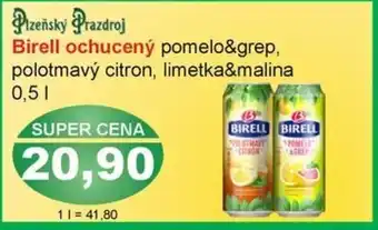 PLUS JIP Birell ochucený pomelo&grep, polotmavý citron, limetka&malina 0,5L nabídka