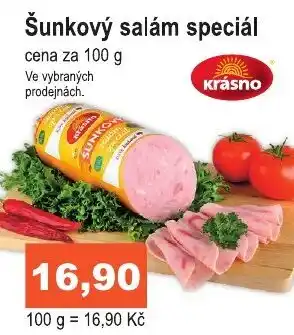 COOP DISKONT Šunkový salám speciál nabídka