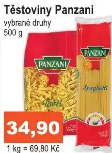 COOP DISKONT Těstoviny Panzani nabídka