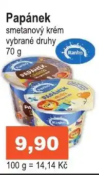 COOP DISKONT Papánek smetanový krém vybrané druhy 70 g nabídka