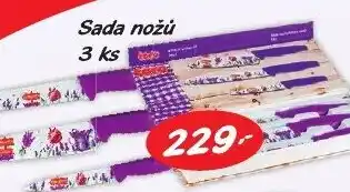 COOP DISKONT Sada nožů 3 ks nabídka