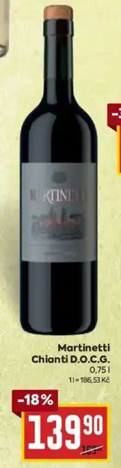 Billa Martinetti Chianti D.O.C.G. 0.75L nabídka