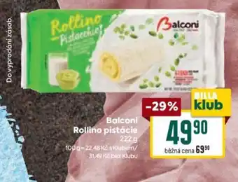 Billa Balconi Rollino pistácie nabídka