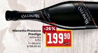 Billa Mionetto Prosecco Prestige 0.75L nabídka