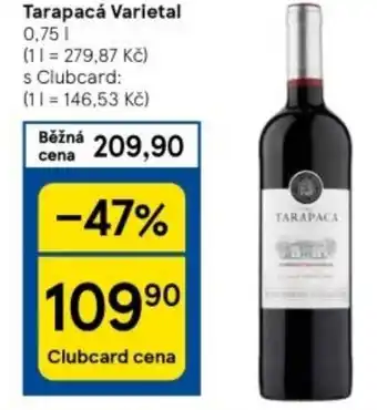 Tesco Tarapacá Varietal 0,75L nabídka