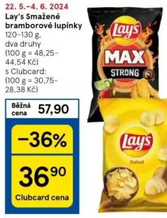 Tesco Lay's Smažené bramborové lupínky nabídka