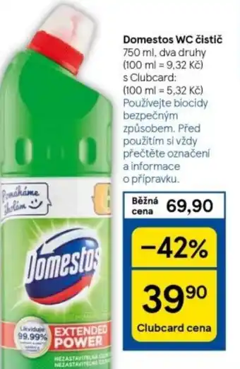 Tesco Domestos WC čistič nabídka
