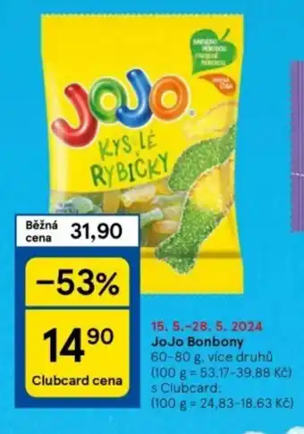 Tesco JoJo Bonbony nabídka