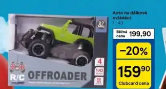 Tesco Auto na dálkové ovládání nabídka