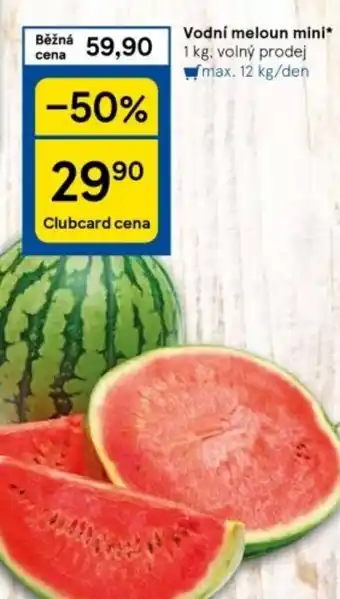 Tesco Vodní meloun mini nabídka