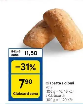Tesco Ciabatta s cibulí nabídka