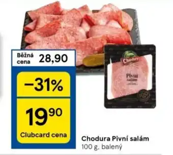 Tesco Chodura Pivní salám nabídka
