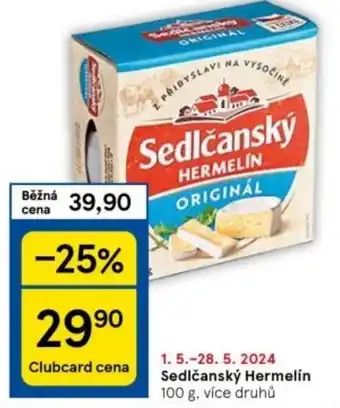 Tesco Sedlčanský Hermelín nabídka