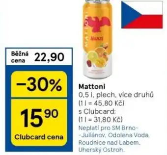 Tesco Mattoni 0.5L nabídka