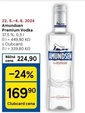 Tesco Amundsen Premium Vodka 0.5L nabídka