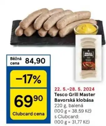 Tesco Tesco Grill Master Bavorská klobása nabídka