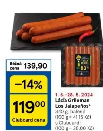Tesco Láďa Grileman Los Jalapeños nabídka