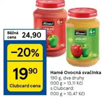 Tesco Hamé Ovocná svačinka nabídka