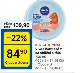 Tesco Nivea Baby Krém na obličej a tělo nabídka