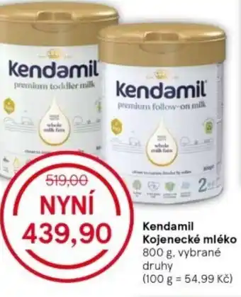 Tesco Kendamil Kojenecké mléko nabídka