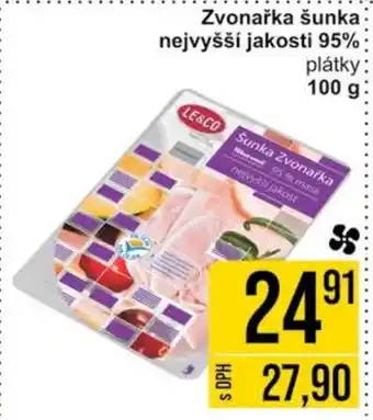 Jip Zvonařka šunka nejvyšší jakosti 95% nabídka