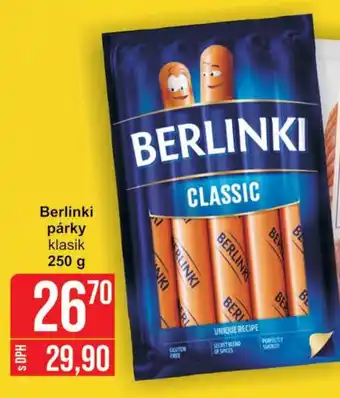 Berlinki párky klasik 250 g