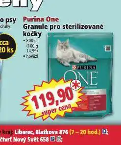 Norma Purina one sterilcat granule pro kočky nabídka