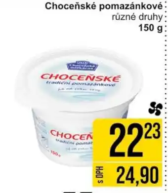 Jip Choceňské pomazánkové nabídka