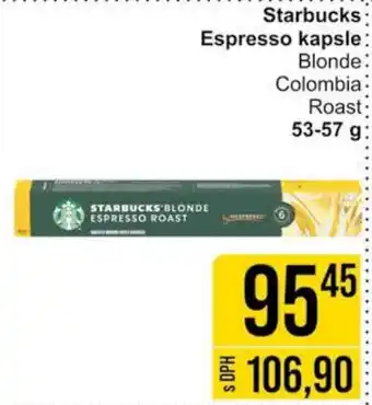 Jip Starbucks Espresso kapsle nabídka