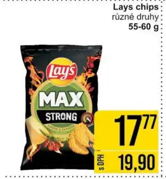 Jip Lays chips 55-60 g nabídka
